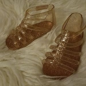 Glitter Baby Girl Jelly Sandles